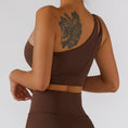 Gallery viewerに画像を読み込む, One Shoulder Bra Gym Push Up Workout Sports Bra