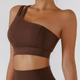 Gallery viewerに画像を読み込む, One Shoulder Bra Gym Push Up Workout Sports Bra
