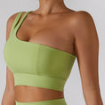 Gallery viewerに画像を読み込む, One Shoulder Bra Gym Push Up Workout Sports Bra