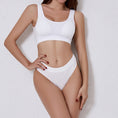 Gallery viewerに画像を読み込む, Low Waist Wire Free Suit Soft Padded Bras Set
