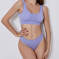 Gallery viewerに画像を読み込む, Low Waist Wire Free Suit Soft Padded Bras Set