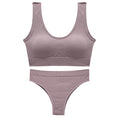 Gallery viewerに画像を読み込む, Low Waist Wire Free Suit Soft Padded Bras Set