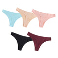 Gallery viewerに画像を読み込む, Seamless G-string Thong Women Underwear Plus Size 5pcs/set