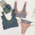 Gallery viewerに画像を読み込む, Seamless Bra Set Low Waist G-String Brazilian Thong Panties Set