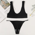 Gallery viewerに画像を読み込む, Seamless Bra Set Low Waist G-String Brazilian Thong Panties Set