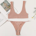 Gallery viewerに画像を読み込む, Seamless Bra Set Low Waist G-String Brazilian Thong Panties Set