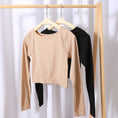 Gallery viewerに画像を読み込む, Seamless Ribbed Long Sleeve Top Low Waist Thongs Set