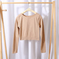 Gallery viewerに画像を読み込む, Seamless Ribbed Long Sleeve Top Low Waist Thongs Set