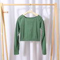 Gallery viewerに画像を読み込む, Seamless Ribbed Long Sleeve Top Low Waist Thongs Set