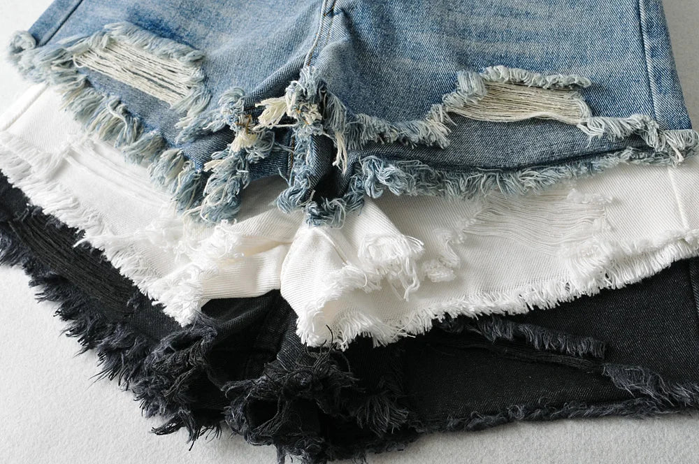 ラウンジ＆ワンマイルサマークラッシュデニムショートパンツ