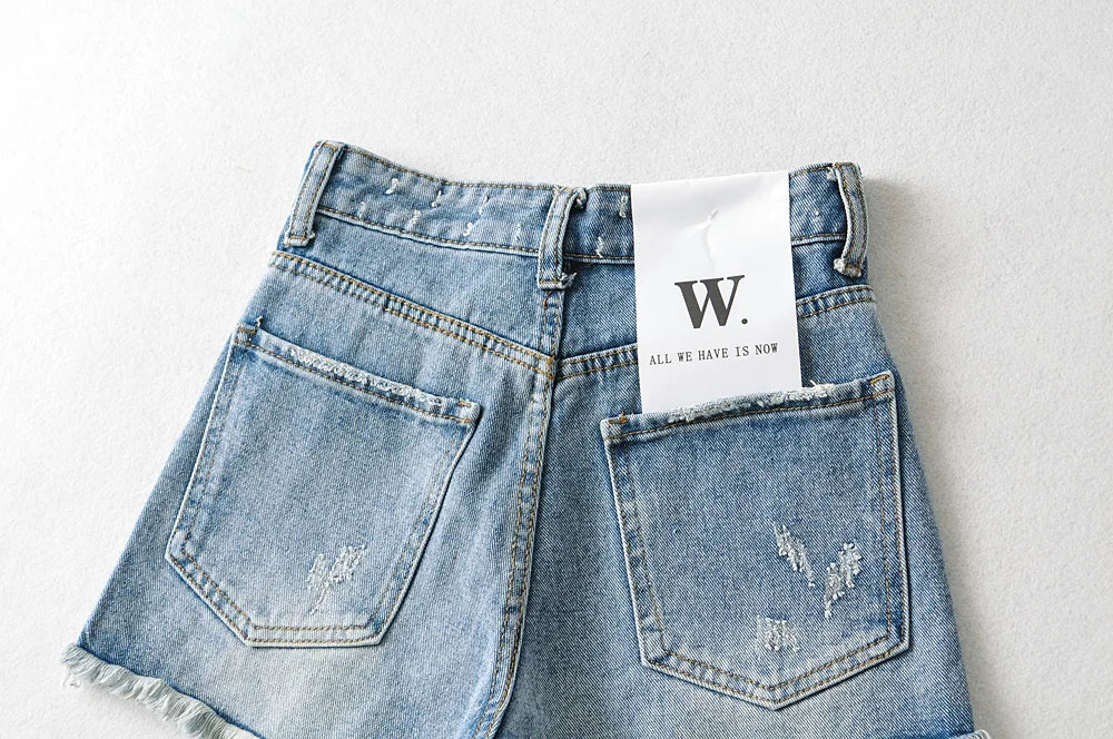 ラウンジ＆ワンマイルサマークラッシュデニムショートパンツ