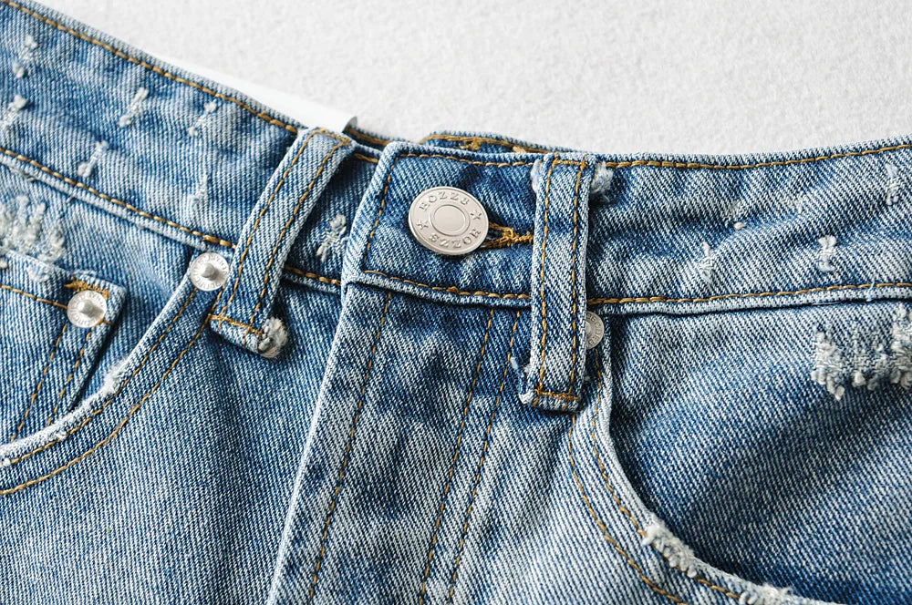 ラウンジ＆ワンマイルサマークラッシュデニムショートパンツ