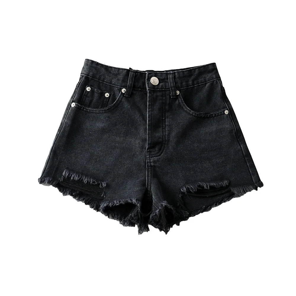 ラウンジ＆ワンマイルサマークラッシュデニムショートパンツ