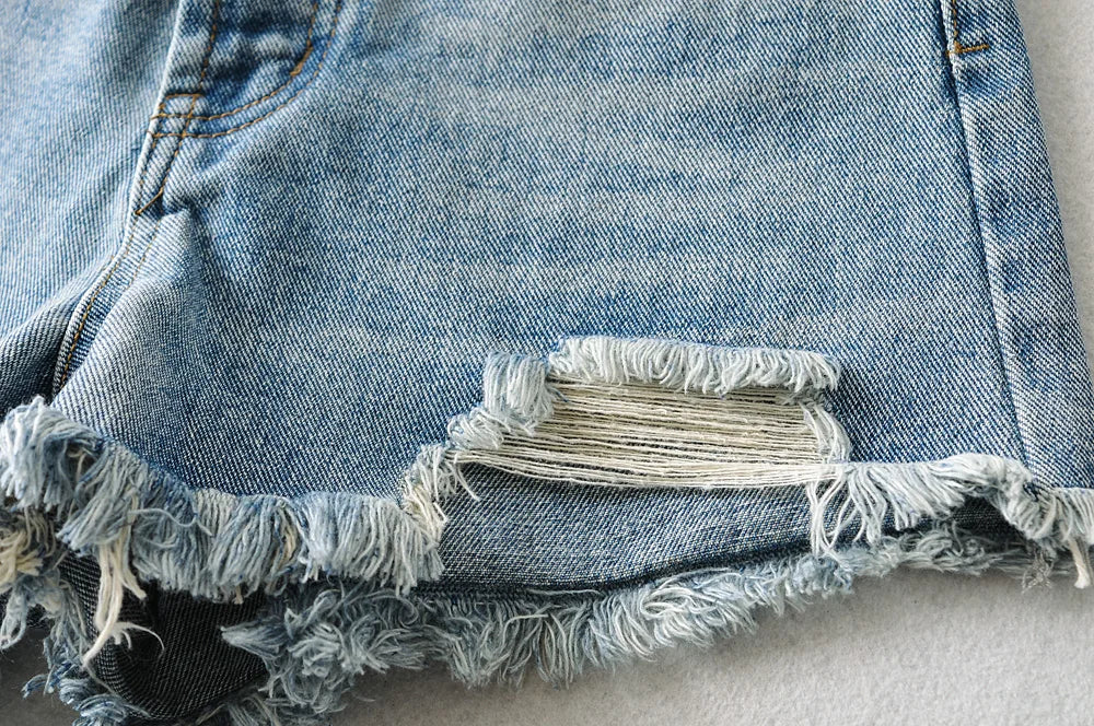 ラウンジ＆ワンマイルサマークラッシュデニムショートパンツ