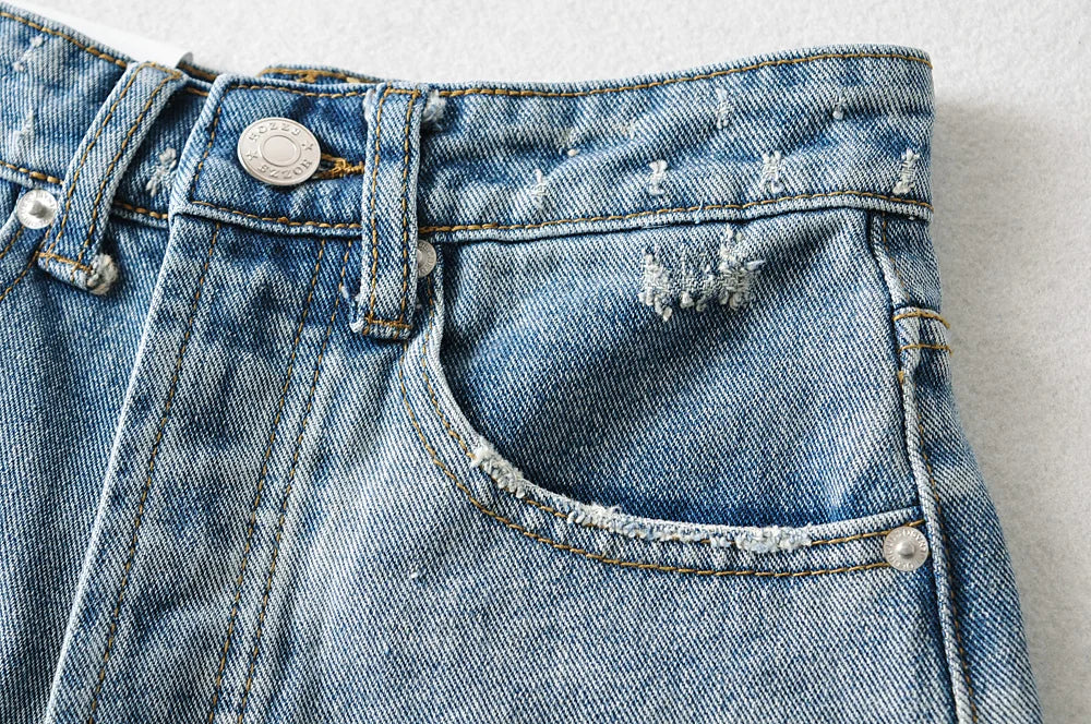 ラウンジ＆ワンマイルサマークラッシュデニムショートパンツ