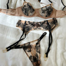 DeRossi ラヴィッシュレースセット ブラガーターショーツ3pcs