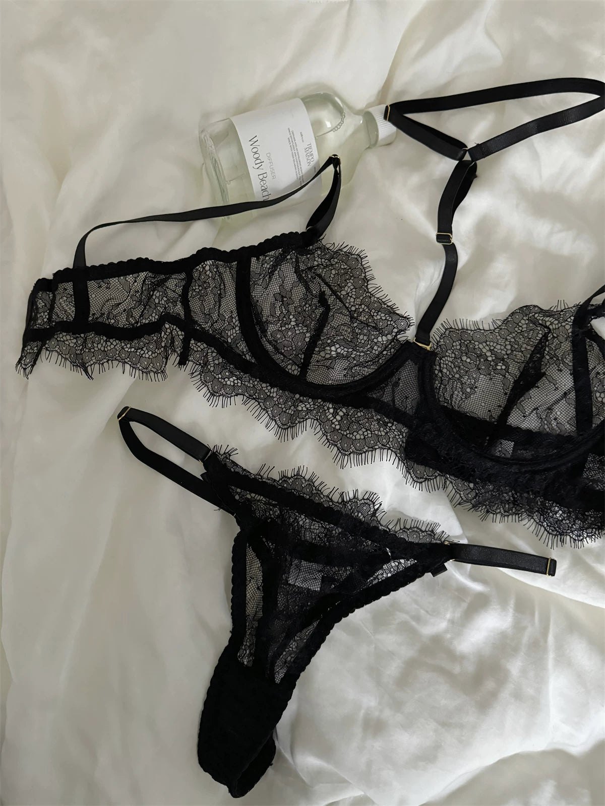 DeRossi ホルターネック レース リムーバブル シンカップ ブラショーツSET