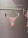 Gallery viewerに画像を読み込む, DEROSSI ピンク フローラルレース シアー ブラショーツセット
