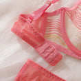 Gallery viewerに画像を読み込む, ヌーディピンクラグジュアリーレースブラガーターショーツ3セット
