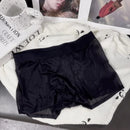 メンズシースルーアイスシルクシームレスボクサーショーツ