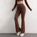 DeRossi フレアスクランチレギンス – ハイウエスト ヨガ＆フィットネスパンツ