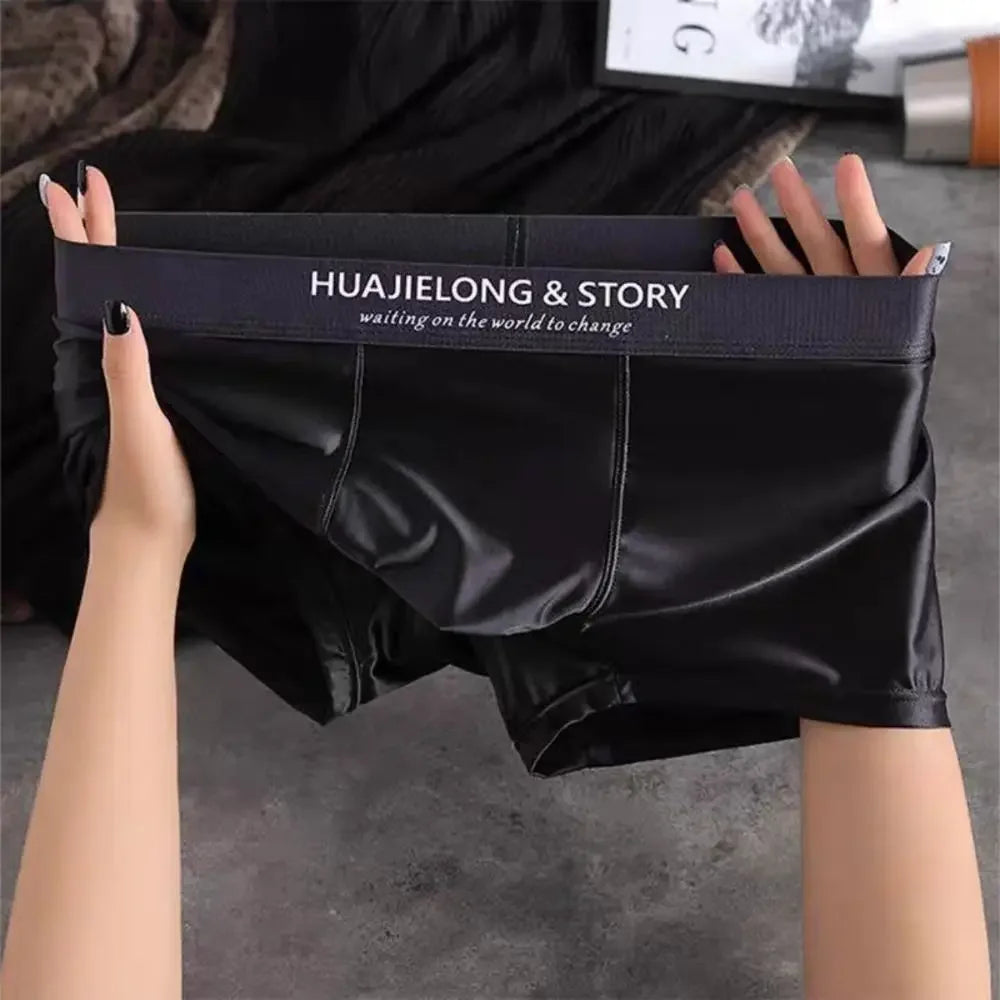 グロッシーシルクメンズボクサーパンツ1Pcs