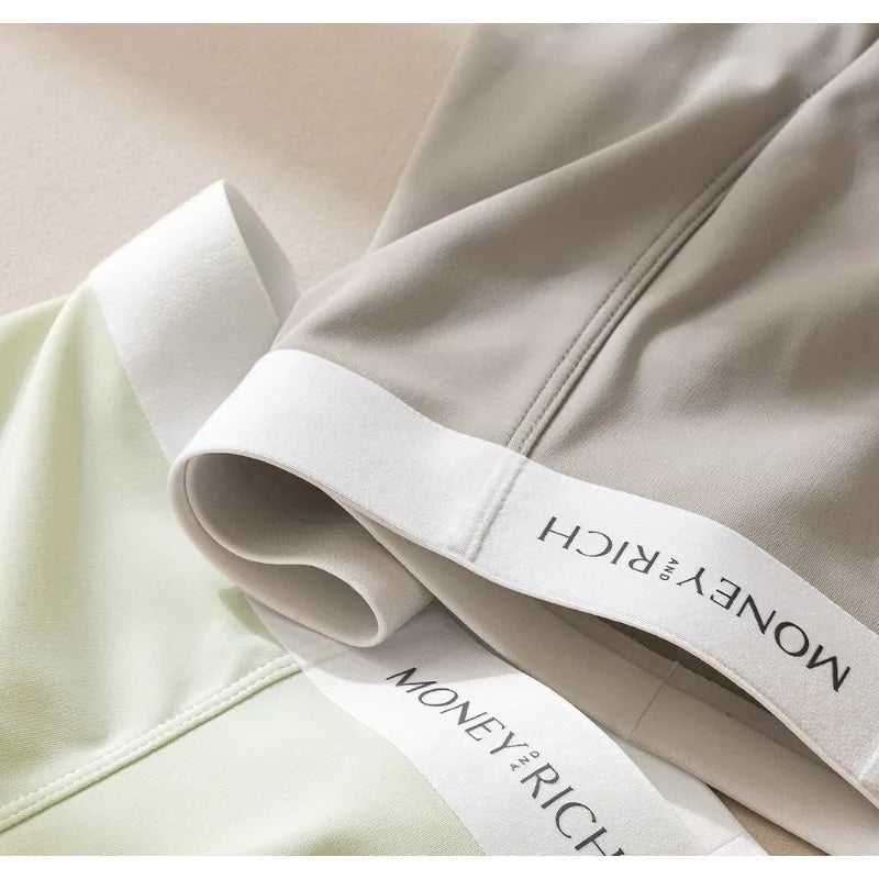 サマーアイスシルクパステルカラークイックドライボクサーショーツ