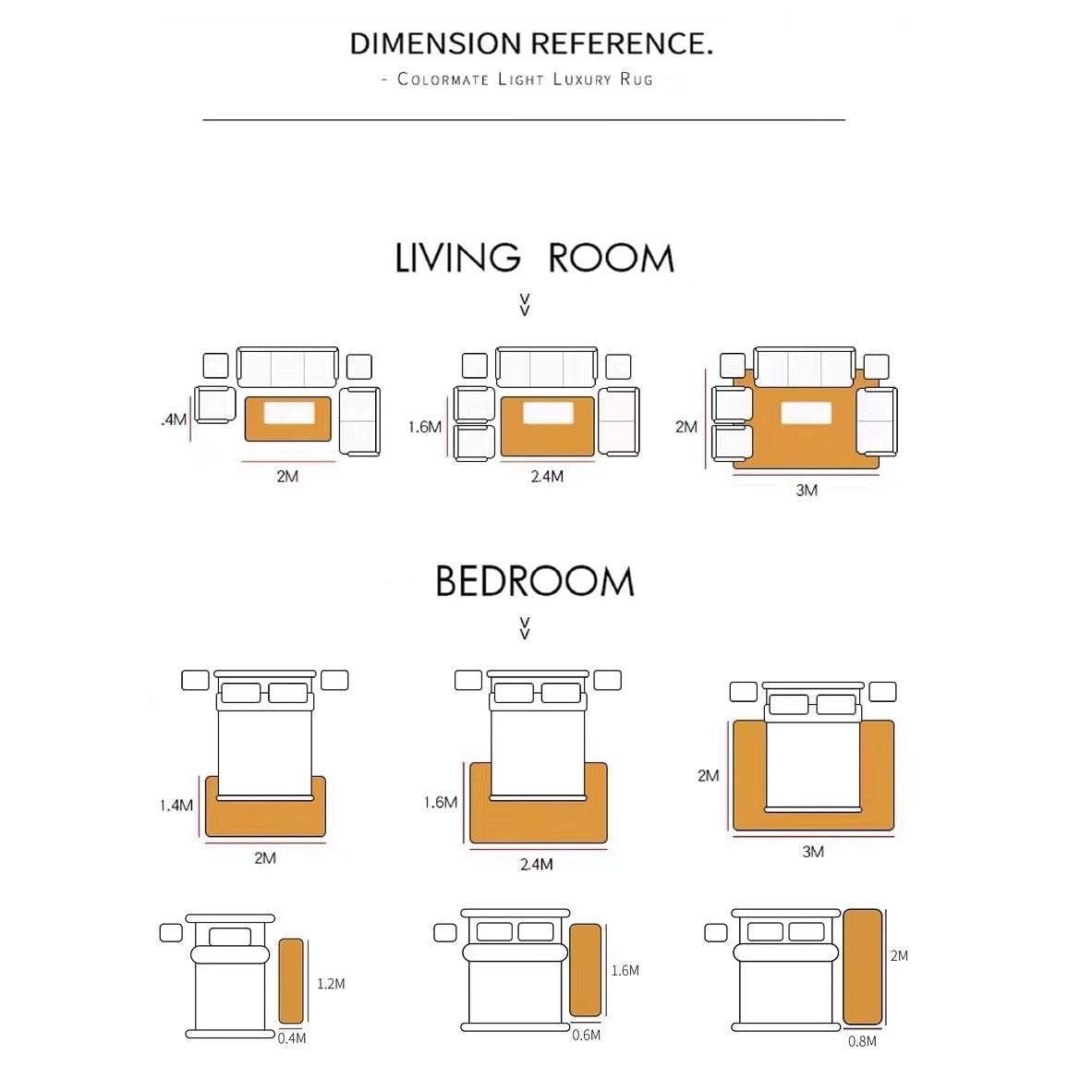 DEROSSI LIVING ROOM CARPET ノルディックモノトーンアートデザインカーペット