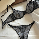 DeRossi シルキーレースセット ブラショーツ2pcs