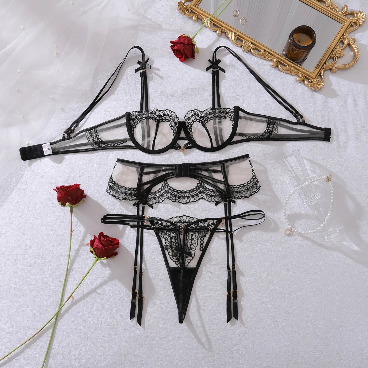 ブルーヴェール・エレガントランジェリーセット