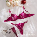 フローラル刺繍レースブラTバックショーツセット9カラバリ