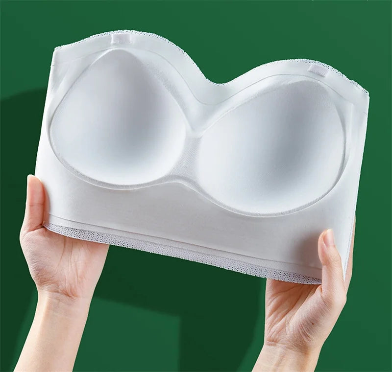 フロントホックストラップレスエアーシェイプブラ