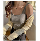 ディープバックレスサマータンクトップwithパッド