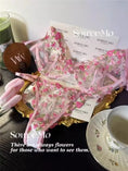 Gallery viewerに画像を読み込む, DEROSSI ピンク フローラルレース シアー ブラショーツセット
