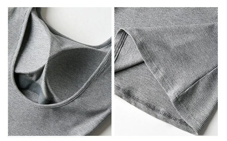 ディープバックレスサマータンクトップwithパッド