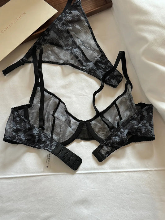 DeRossi シルキーレースセット ブラショーツ2pcs