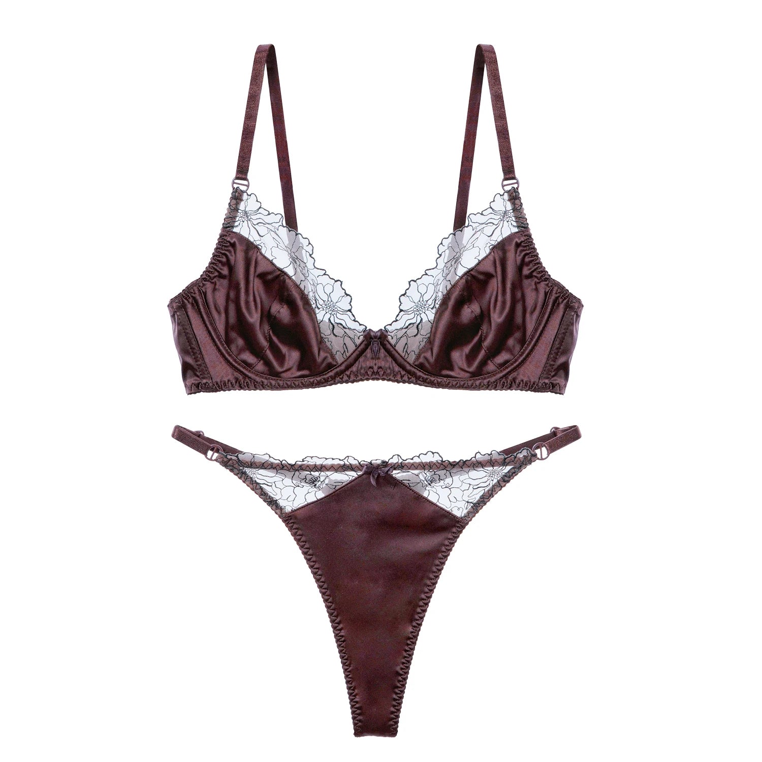 レオパードフラワー エンブロイダリーブラセット