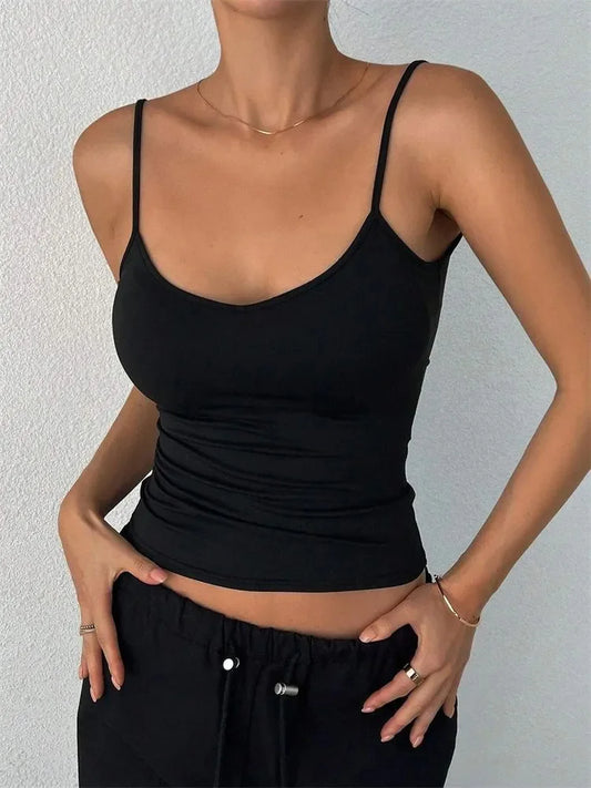 DeRossi バックレス クロップド ブラトップキャミシリーズ