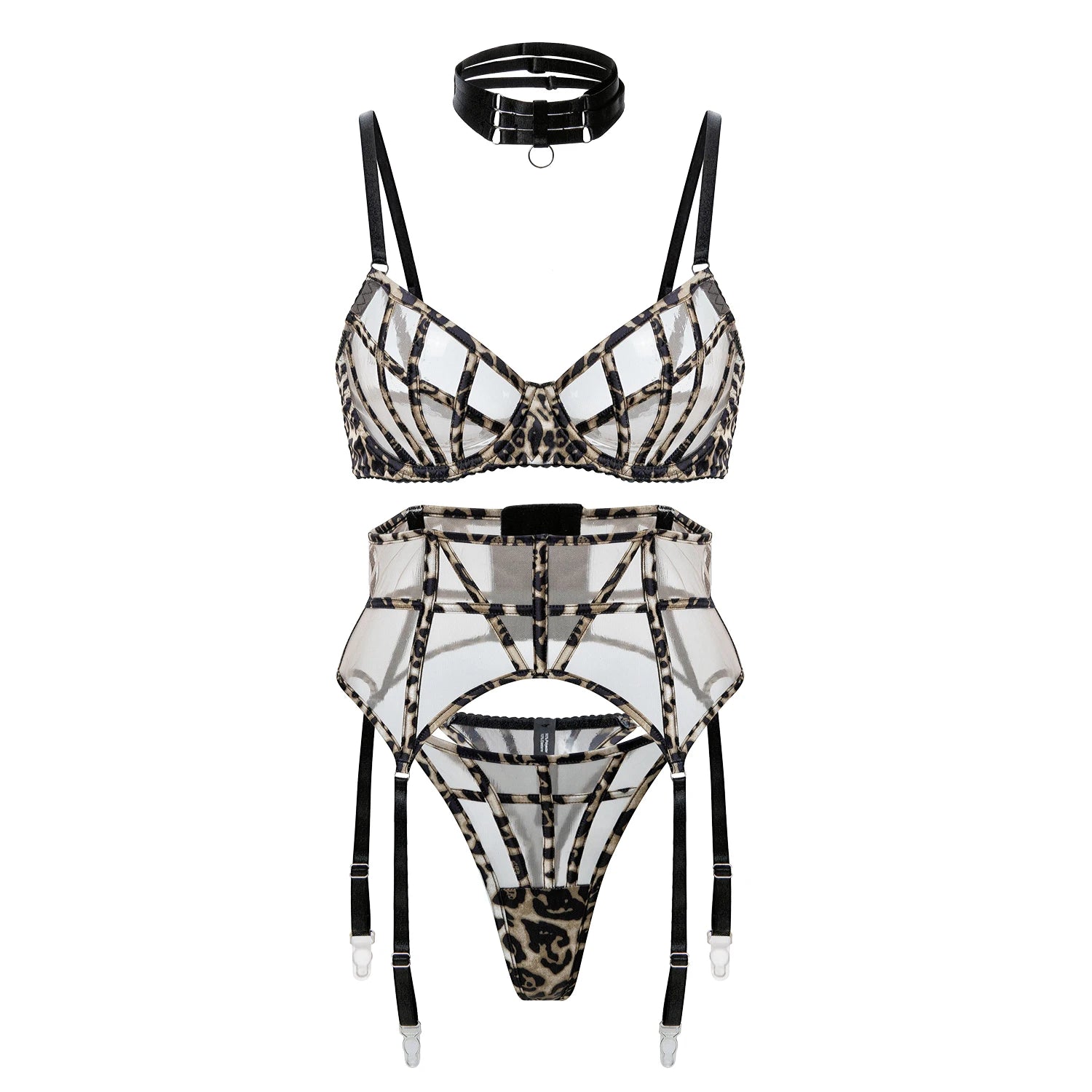 DeRossi ワイルドレースセット ブラガーターショーツ3pcs