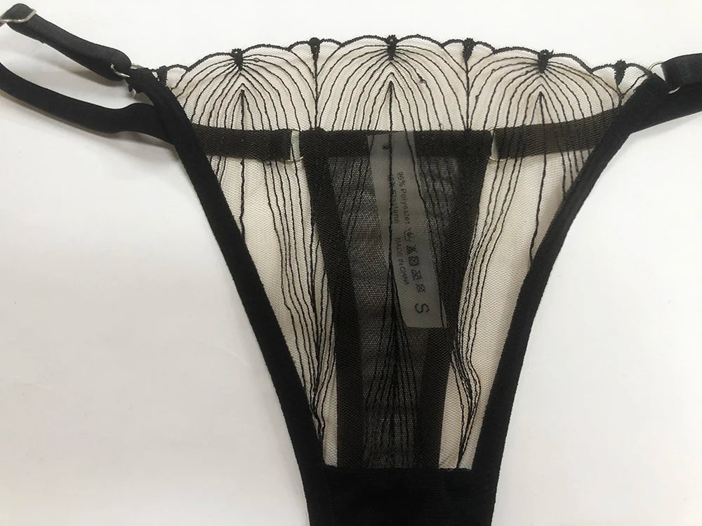 クロスストラップ・モダンレースブラショーツ2セット