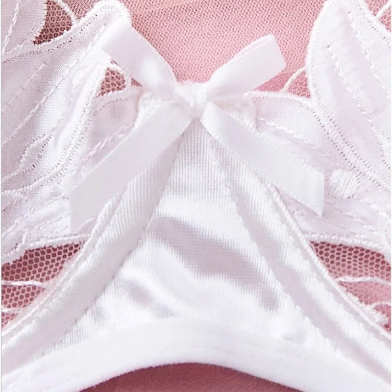 フローラル刺繍レースブラTバックショーツセット9カラバリ