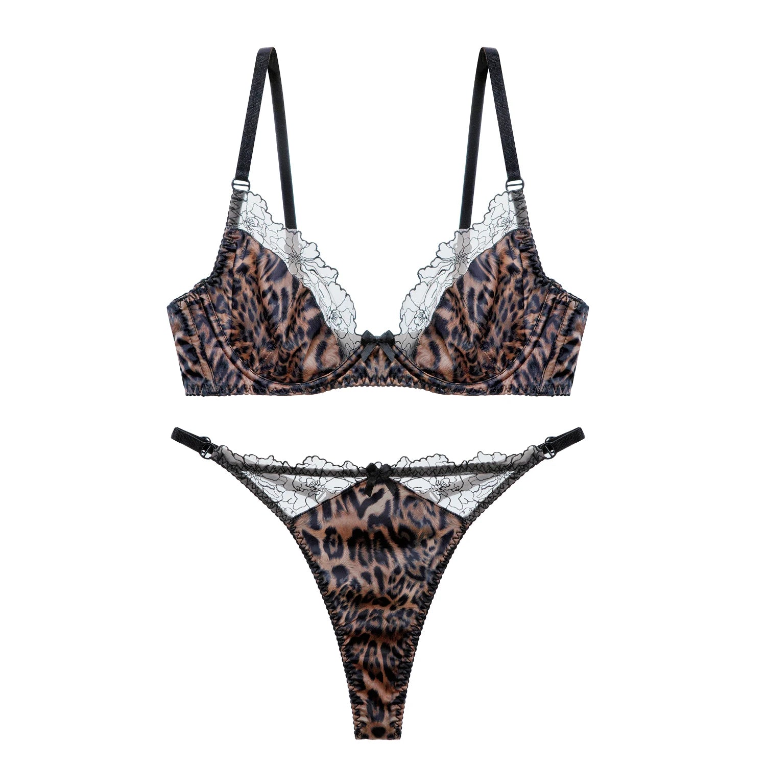 レオパードフラワー エンブロイダリーブラセット