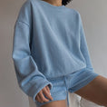 Gallery viewerに画像を読み込む, Tracksuits Set Sweatshirt + Sporting Shorts Outfit
