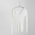 Gallery viewerに画像を読み込む, Slim Cotton Long Sleeve Tops T-Shirts
