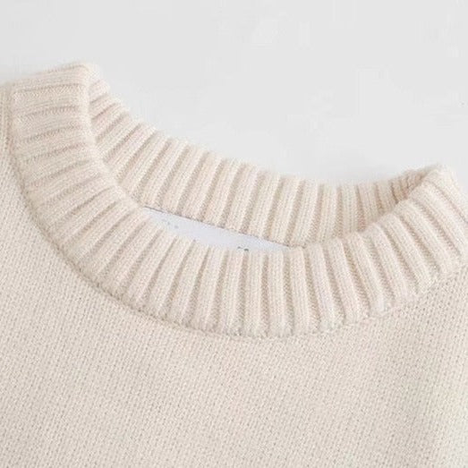 Striped Knitted Loose Sweater Women Pullover Tops