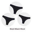 Seamless Women's Underpants Thong Solid Color 3PS
