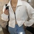 Gallery viewerに画像を読み込む, Zipper Chic Streetwear Solid Loose Jacket
