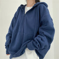 Gallery viewerに画像を読み込む, Loose Oversized Long Sleeve Hooded Sweatshirt Coats
