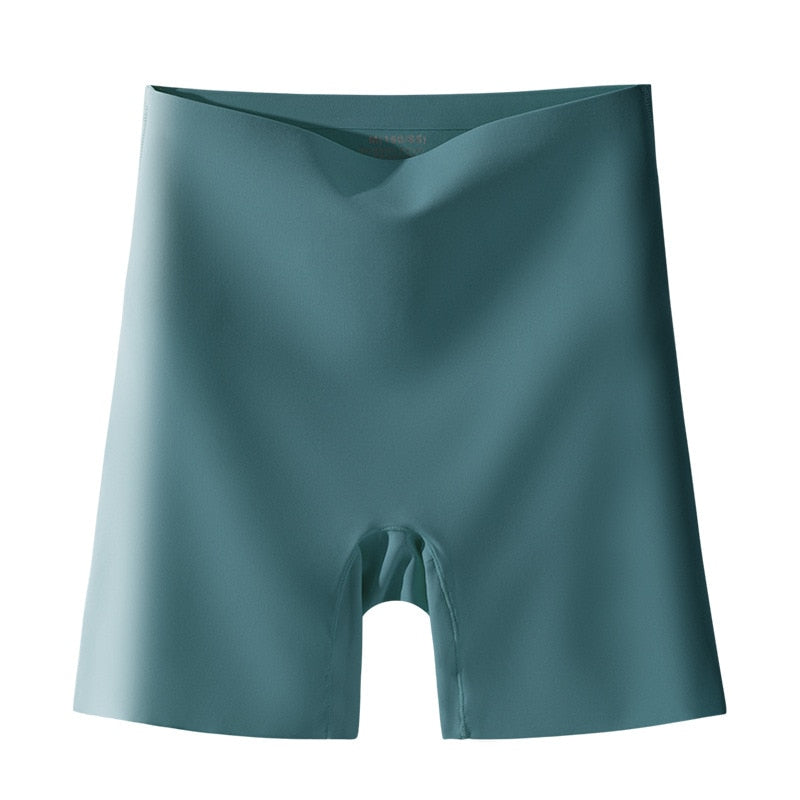 Seamless Shorts Safety High Waist Large Size Ice Silk Boxer Panties