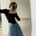 Gallery viewerに画像を読み込む, Off Shoulder Long-sleeved Stretch Body sute
